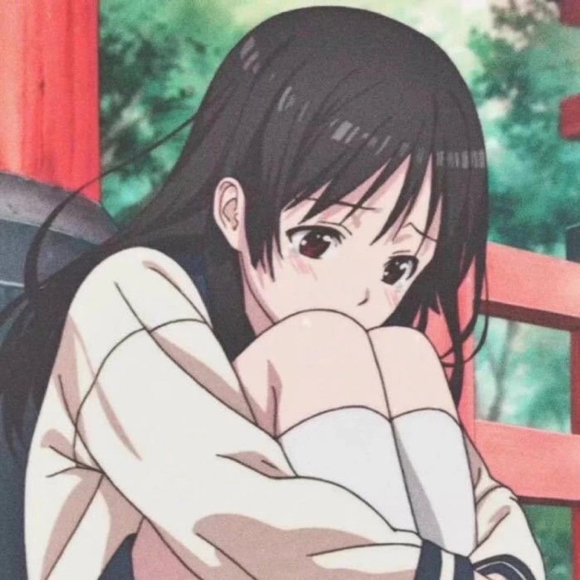 动漫女生头像:总有一片晚霞会落在你头上,总有一天你也会快乐一场