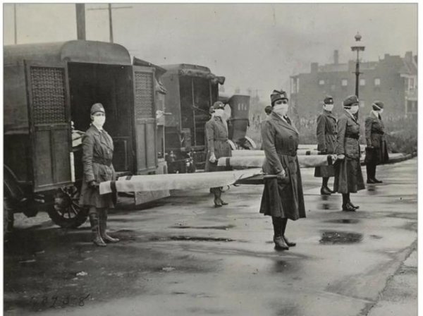 1918年西班牙大流感全球5千万到一亿人死亡