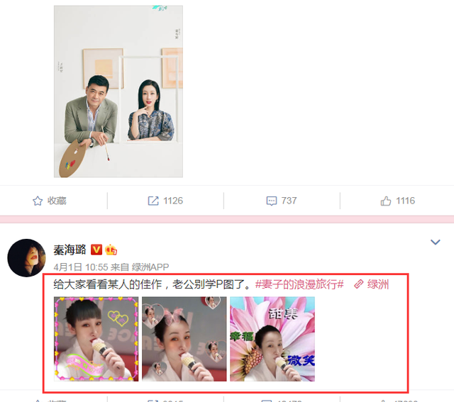 秦海璐和王新军合影,看秦海璐的状态,就知道王新军有多幸福了