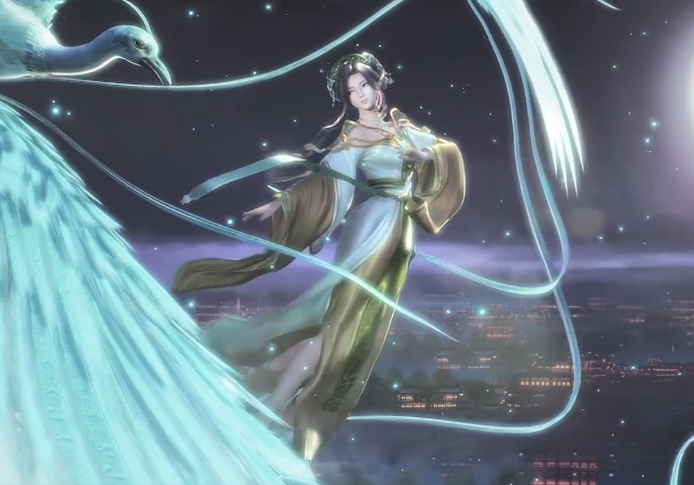 《天行九歌》五周年视频,紫女散发仙气飘飘,张良和麒麟很搭配!