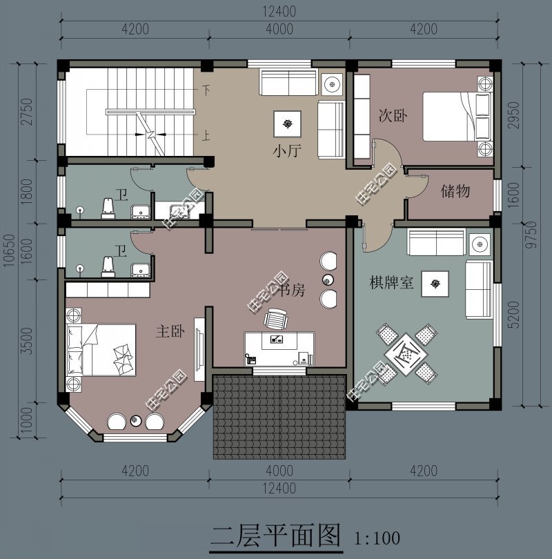 回农村建房,开间12米进深10米,怎么设计比较好?