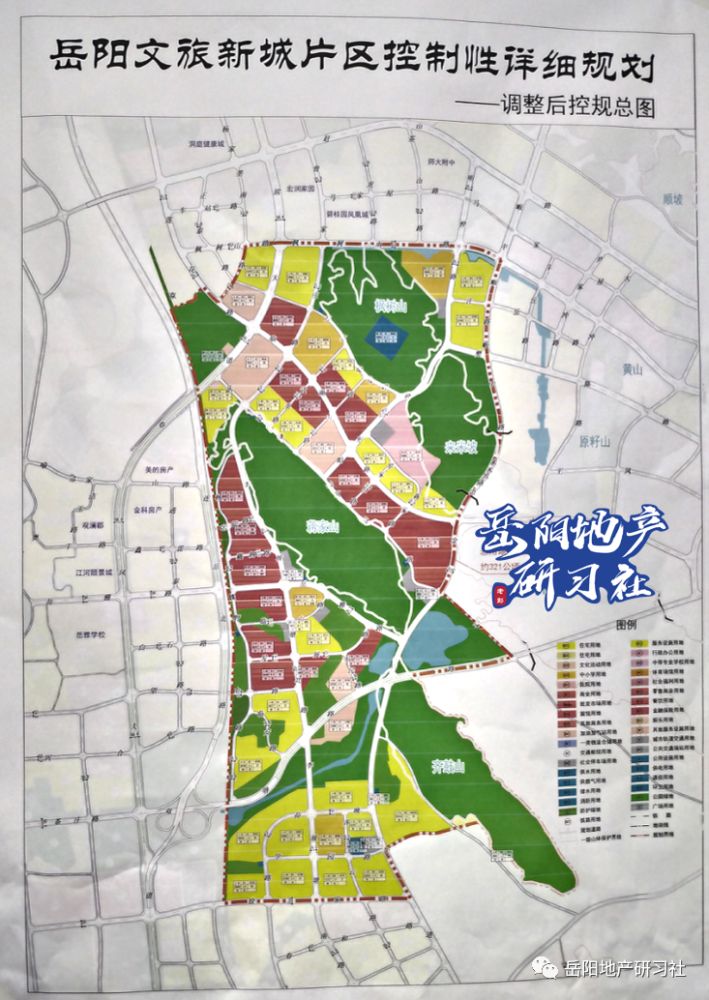 南北横跨岳阳市及岳阳县,总用地面积约608公顷(约9120亩),其中可供