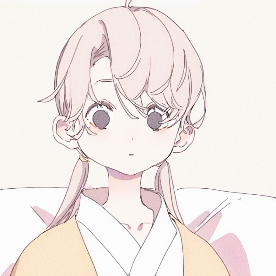 粉色少女风动漫女生头像"心怀浪漫宇宙,也珍惜人间日常"