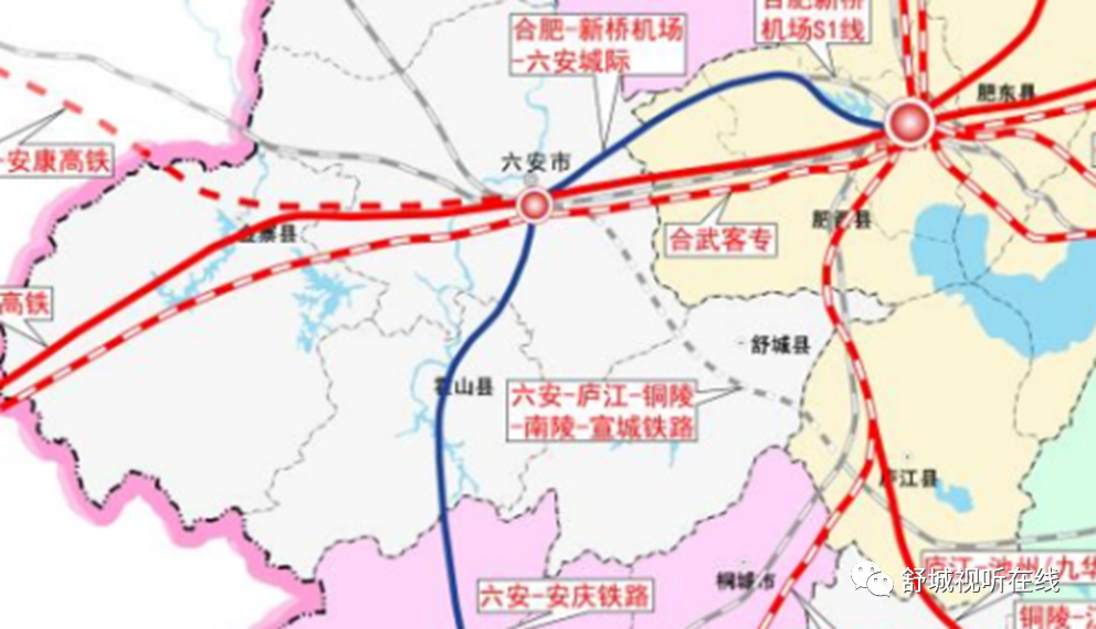 2,城际铁路:池州—九江,亳州—蒙城—蚌埠,蚌埠—滁州—南京,宿松