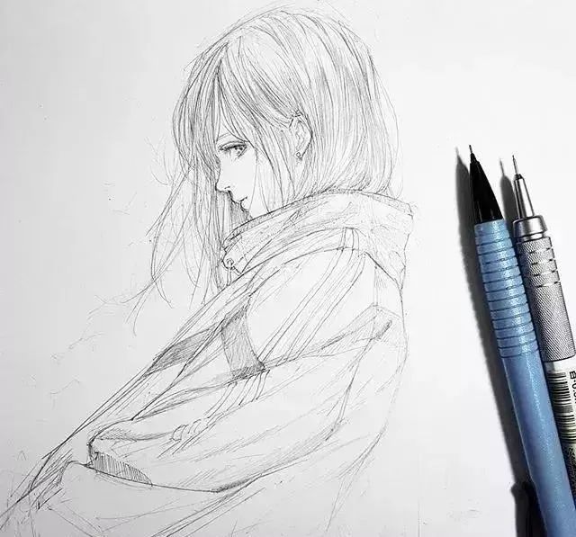 动漫人物素描分享