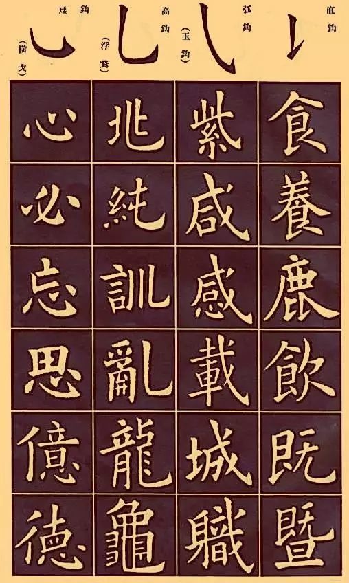 欧体正楷入门笔画字帖