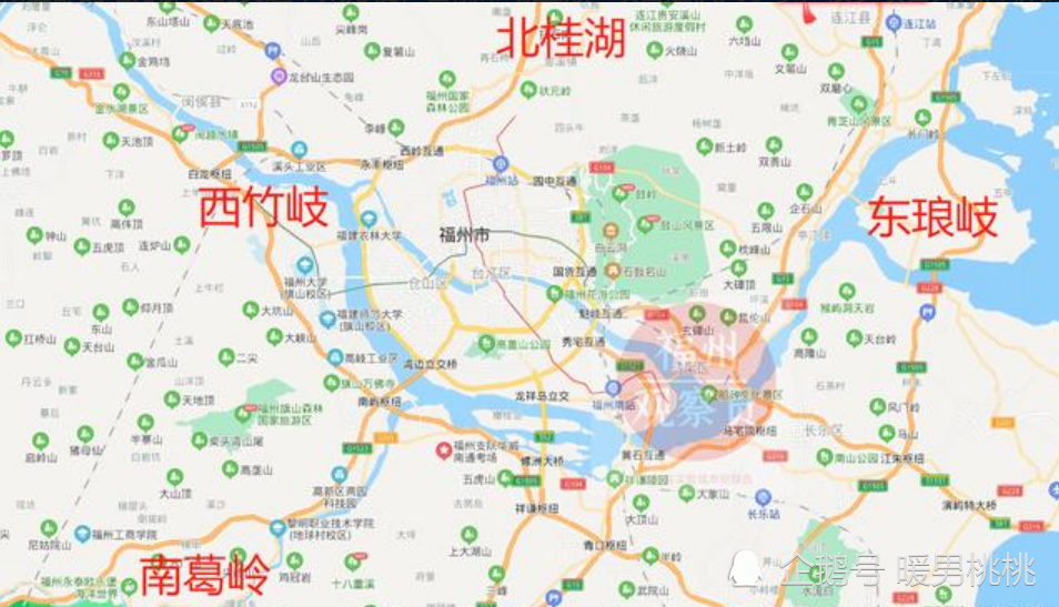 福州新四大鬼城东琅岐西竹岐南葛岭北桂湖