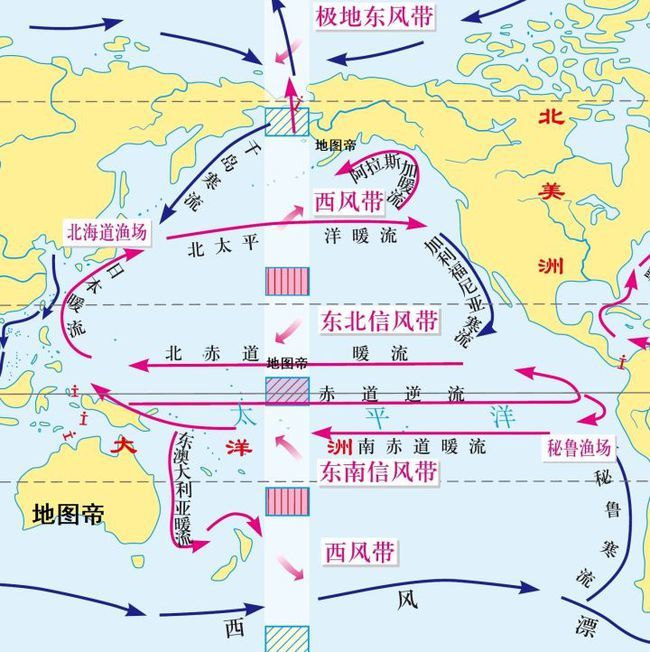 日本是太平洋岛国,东部直面太平洋,日本东海岸途经日本暖流,日本将东