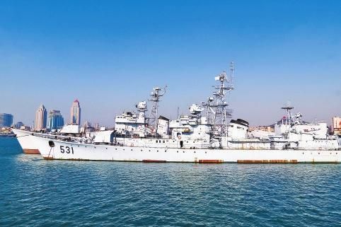 531鹰潭舰:南沙海战功勋舰修复一新,重归海军博物馆对外开放