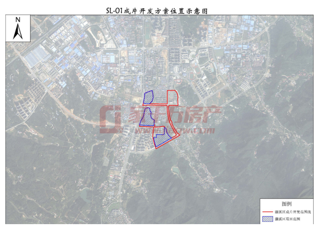 本方案成片开发十里片区(sl-01)位于九江市濂溪区莲花 .