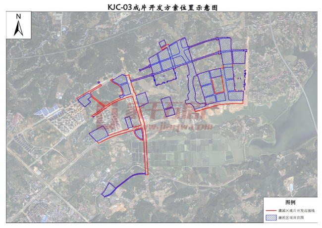 本方案成片开发科技城片区(kjc-03)片区位于九江市濂溪区新港镇,虞家