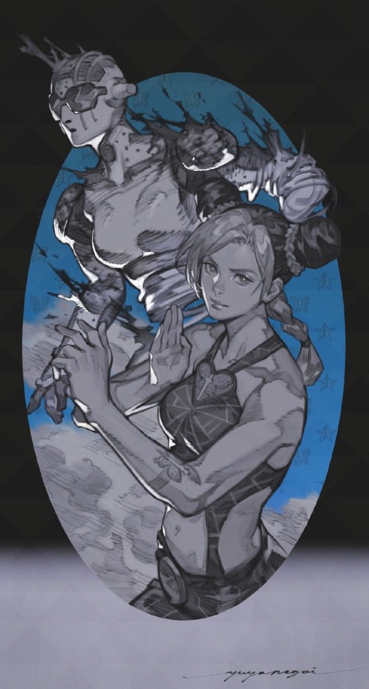 知名画师绘制《jojo》同人,画风细腻温柔,空条徐伦也出场