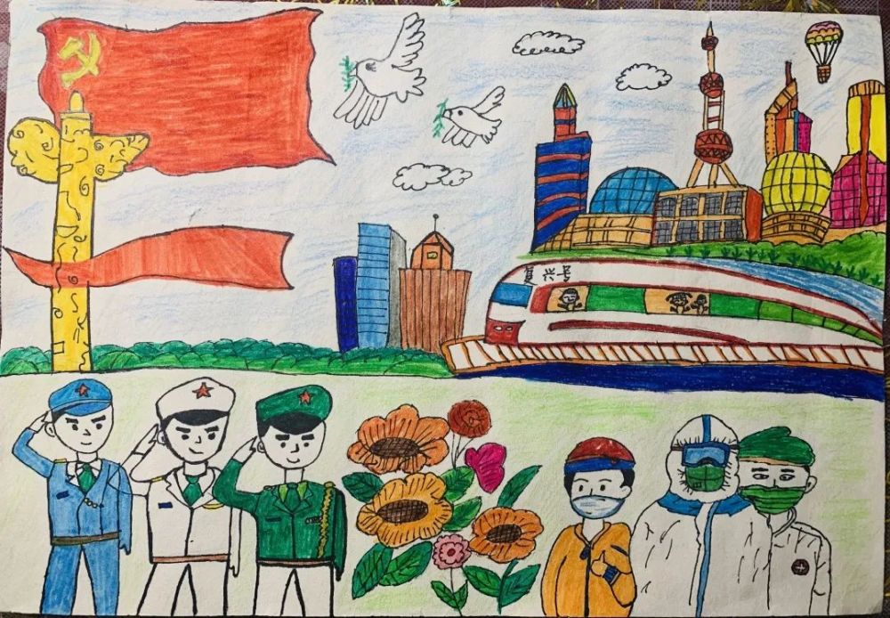 小小少年心向党!漕娃用画笔描绘百年党史