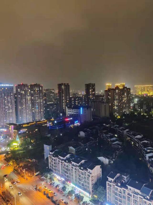 成都夜景建筑