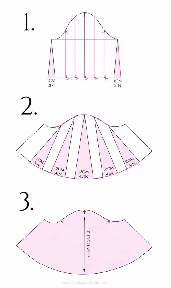 5款连衣裙裁剪纸样图