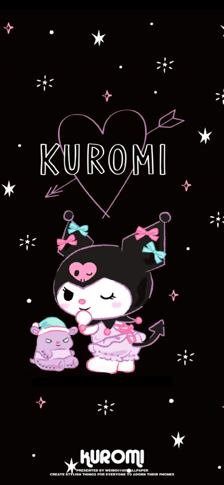 库洛米壁纸背景图 kuromi yyds!