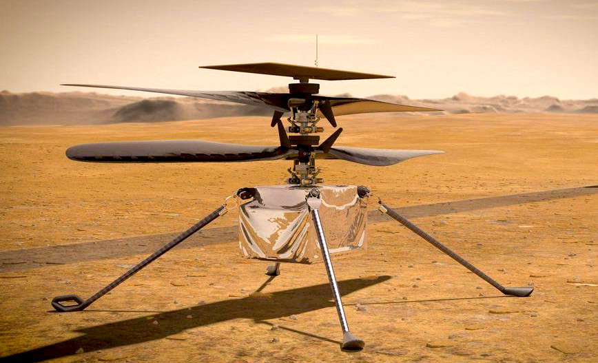 历史首次火星直升机准备起飞