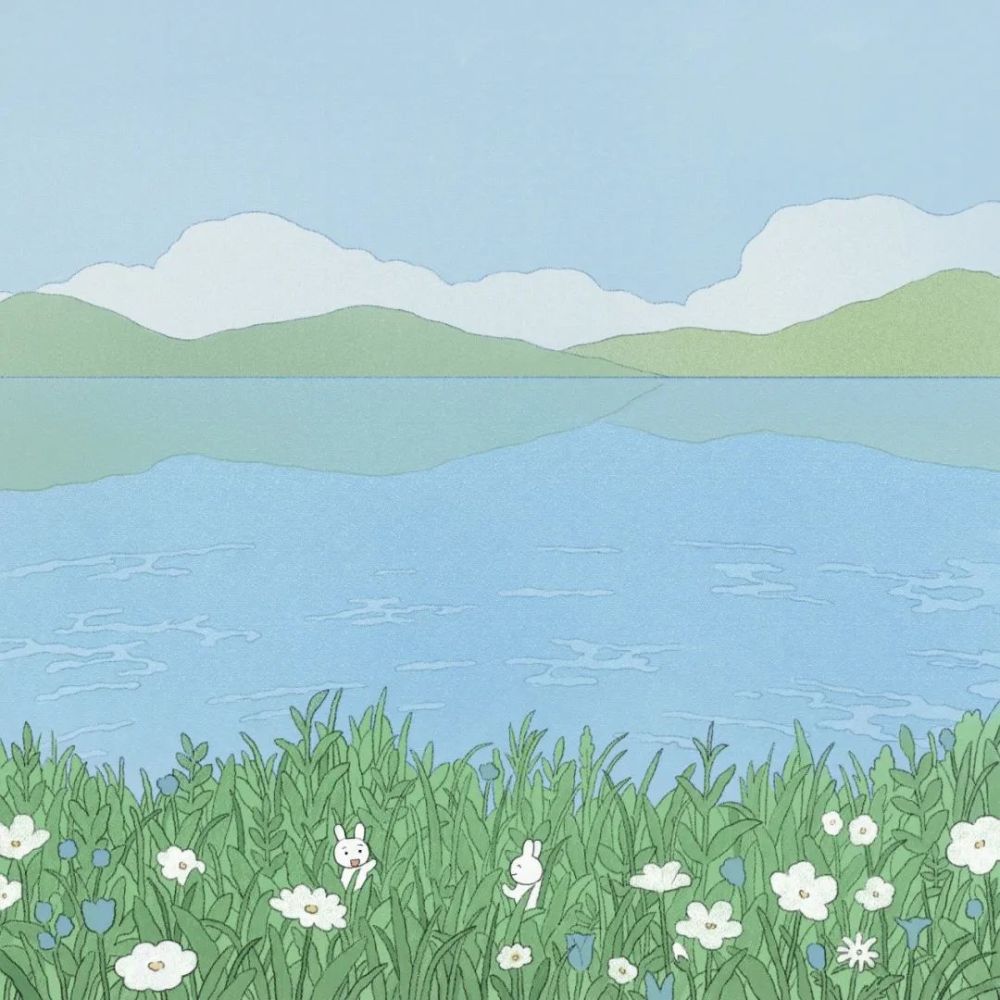 插画壁纸|今日份治愈系绿色夏日主题动漫小场景