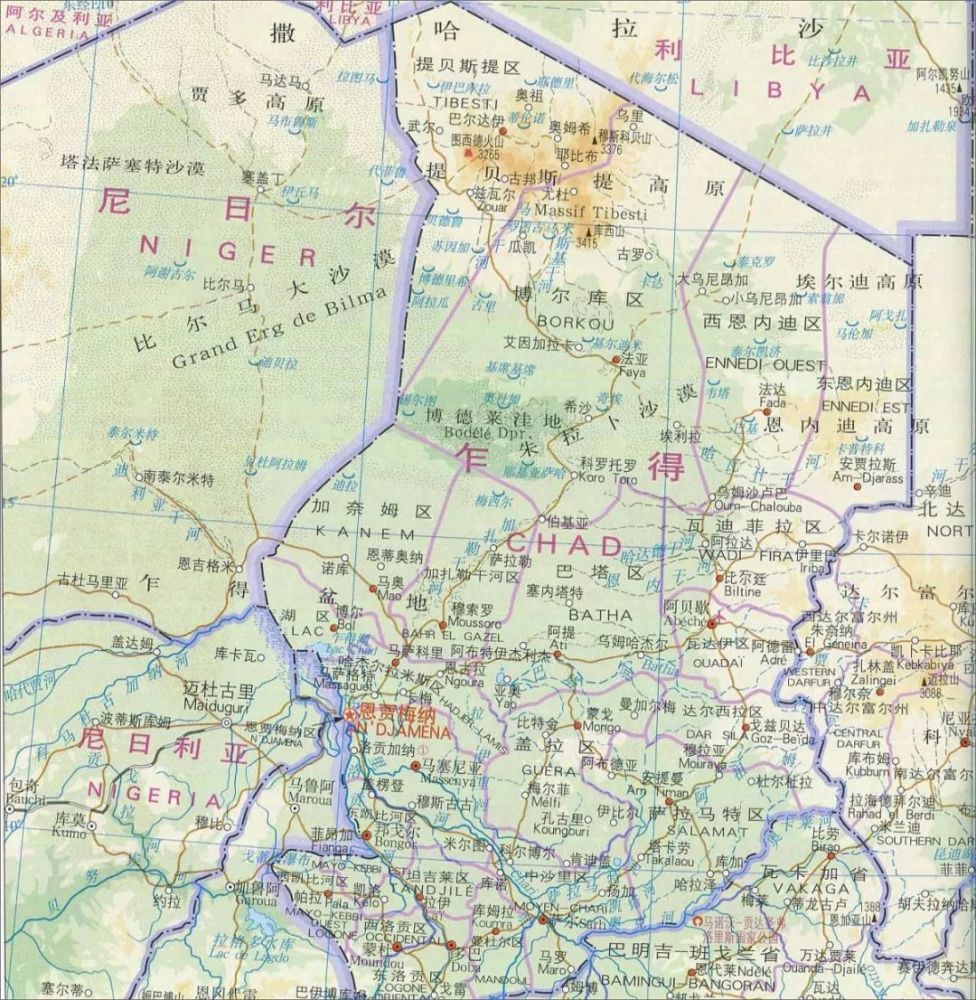 01 矿产资源分布 乍得矿藏资源较丰富,但大多尚未开采.