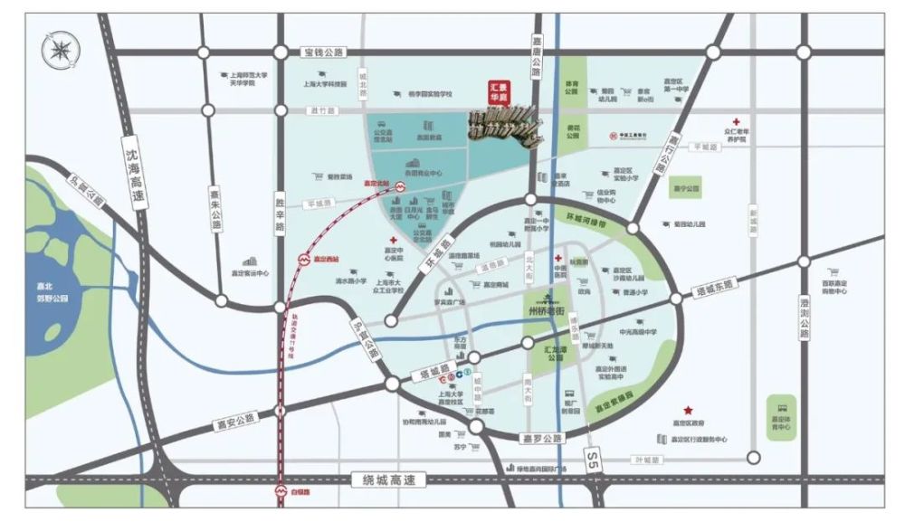 菊园新区有个特点,科技企业和研究所很多,比如嘉定北周围,不乏中科院