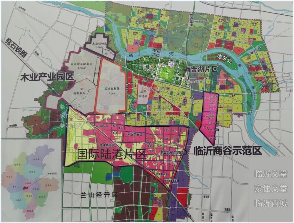 临沂西城最新规划图 家住义堂    未来可期