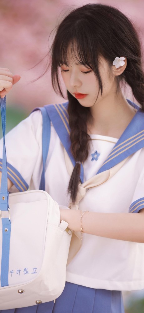jk制服少女写真高清手机壁纸分享