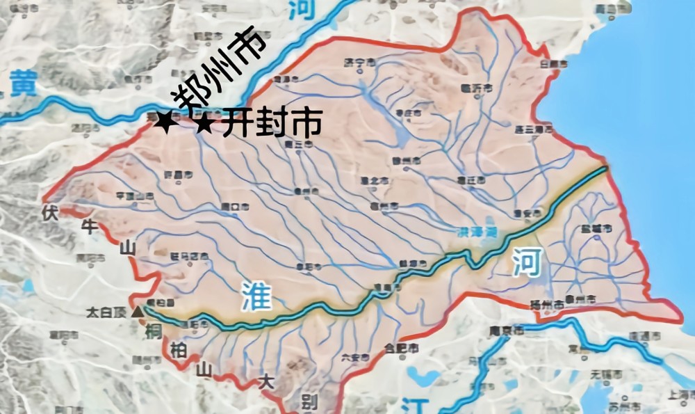 郑州和开封离黄河那么近,为什么仍属于淮河流域?