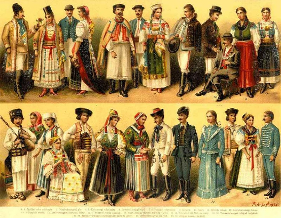 19世纪末,匈牙利王国的传统服饰