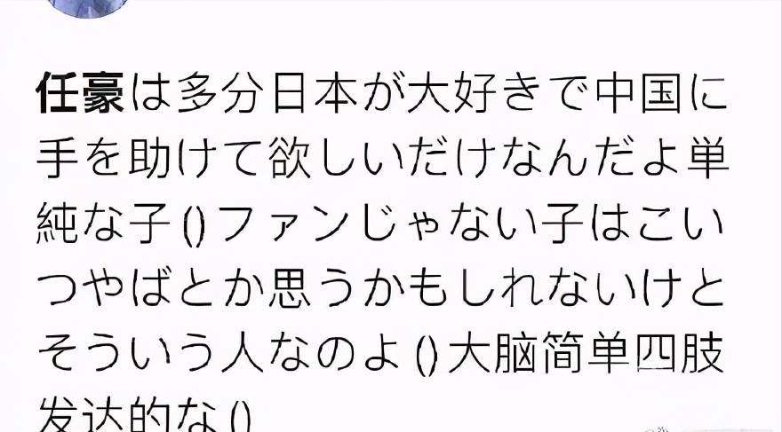 不懂日文没关系,就最后几个汉字,大脑简单,四肢发达,总括了.