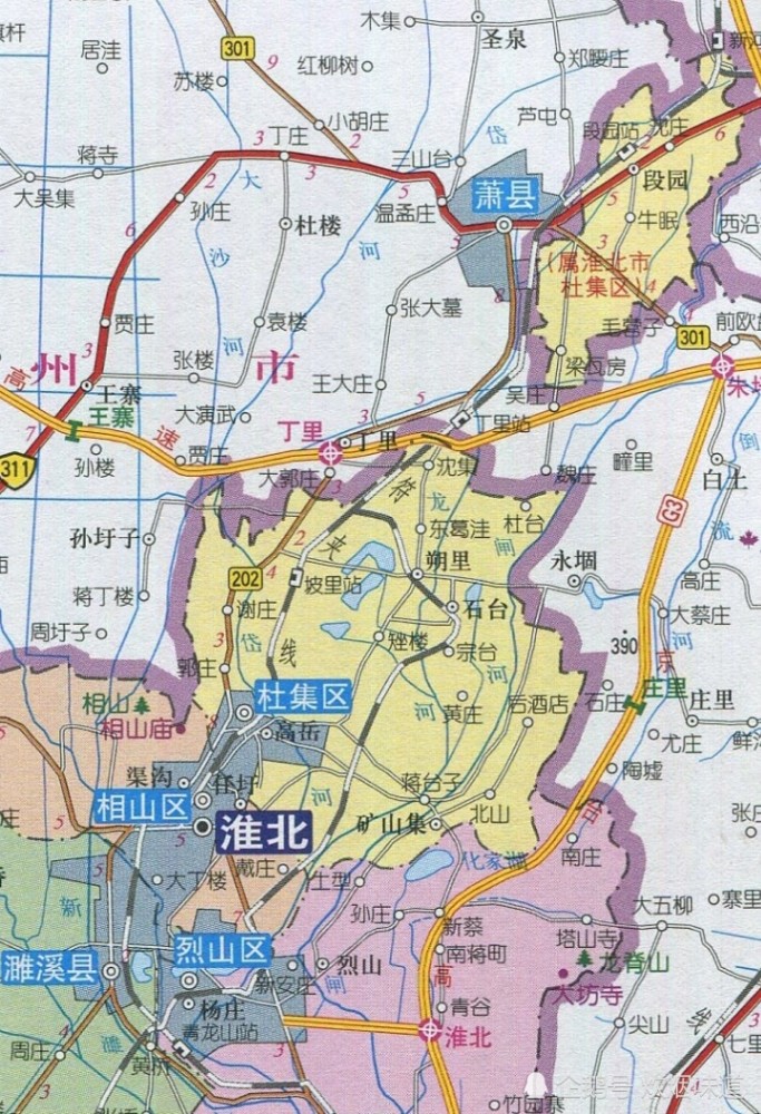 淮北市杜集区段园镇是一块飞地,这里影响了萧县县往徐州市发展