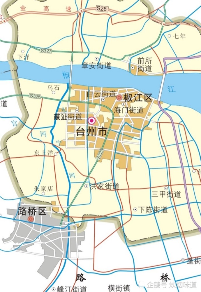 浙江台州市区有椒江区,黄岩区,路桥区,哪一个是发展最好的市中心呢?