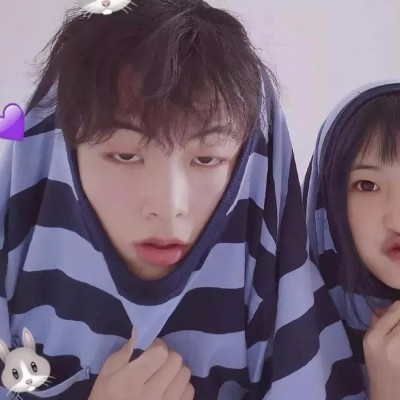 高颜值的情侣头像真人一人一张