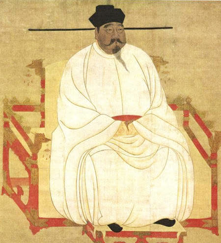 8位雄才伟略皇帝的画像,图2汉武帝威严霸气,图4有点格格不入