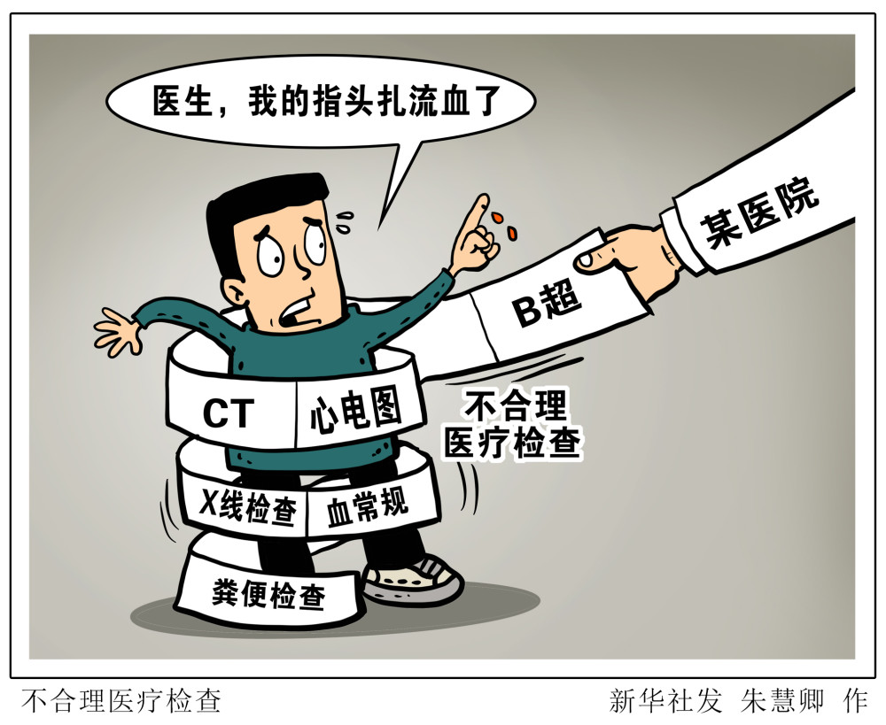 (图表·漫画)【医卫】不合理医疗检查