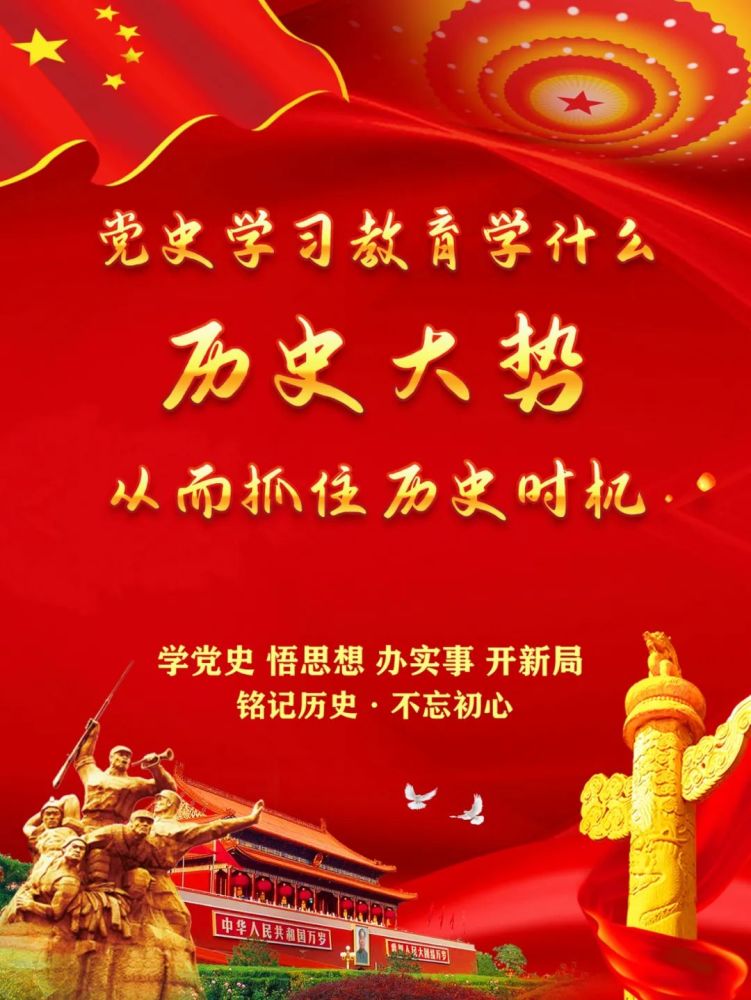 海报丨党史学习教育学什么