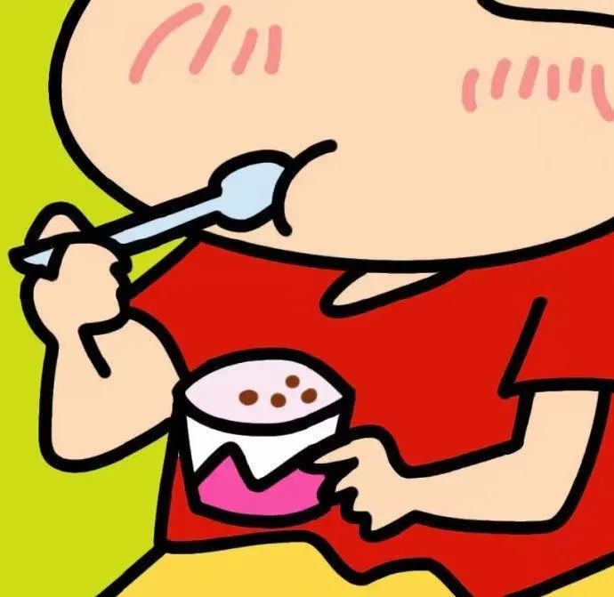 蜡笔小新干饭头像|想吃掉难过,但是它太大了