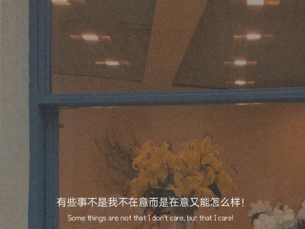有些事不是我不在意,而是在意又能怎么样!