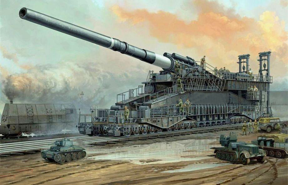 二战时期德国有两门巨型列车炮,一门是古斯塔夫,另一门是多拉.