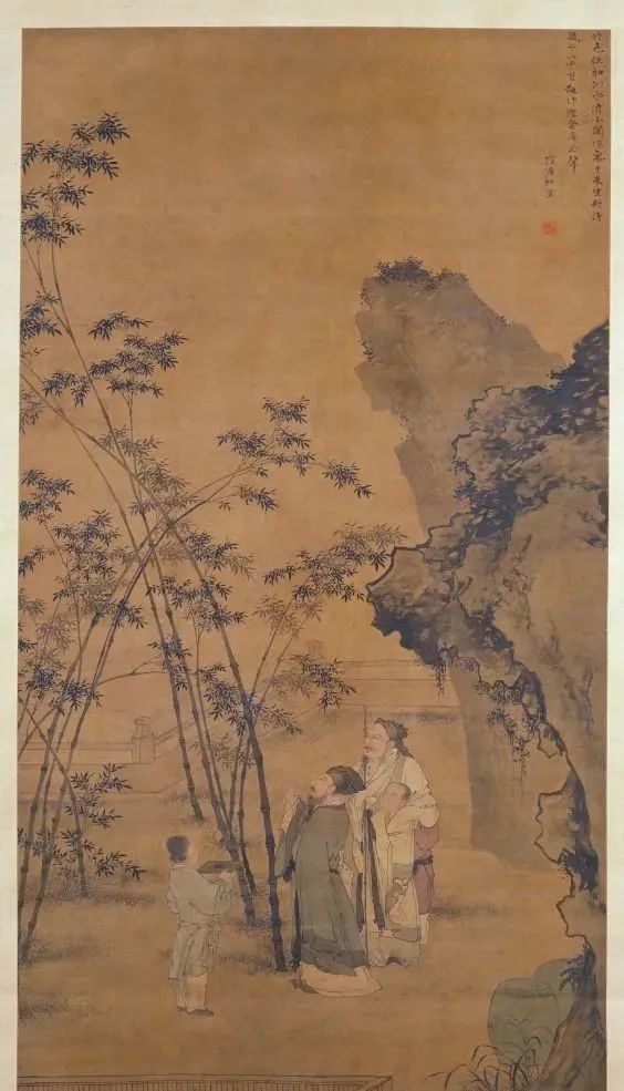 明·杜堇《听琴图》