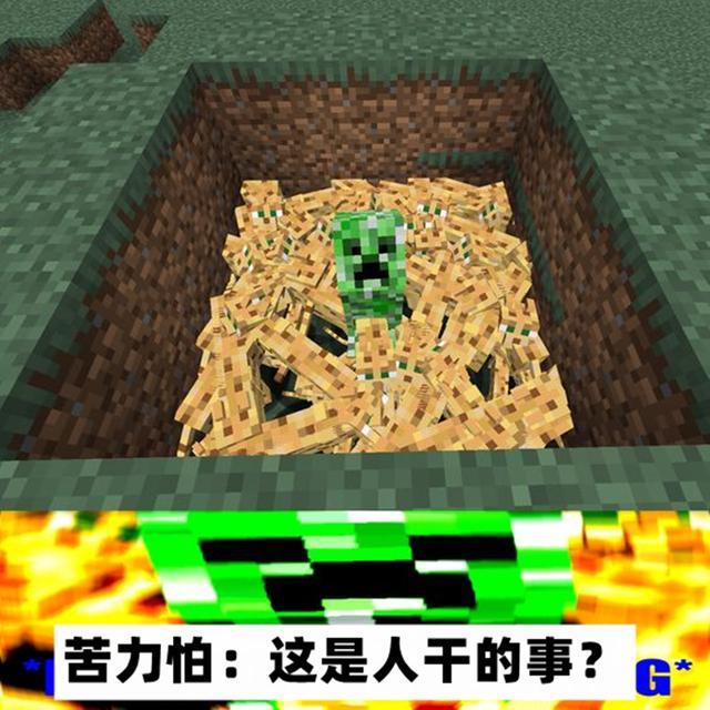 我的世界:6幅关于minecraft的漫画,"苦力怕"当之无愧的主角!