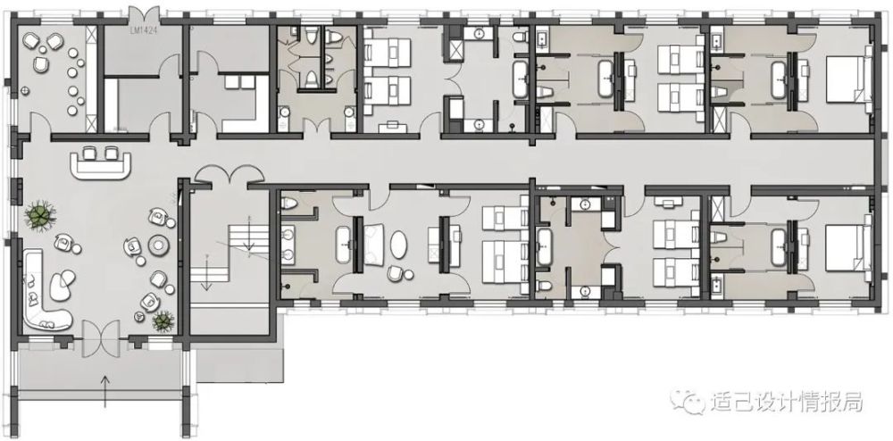 2021酒店-平面布置图-设计案例合集550张包含总统套房客房大堂