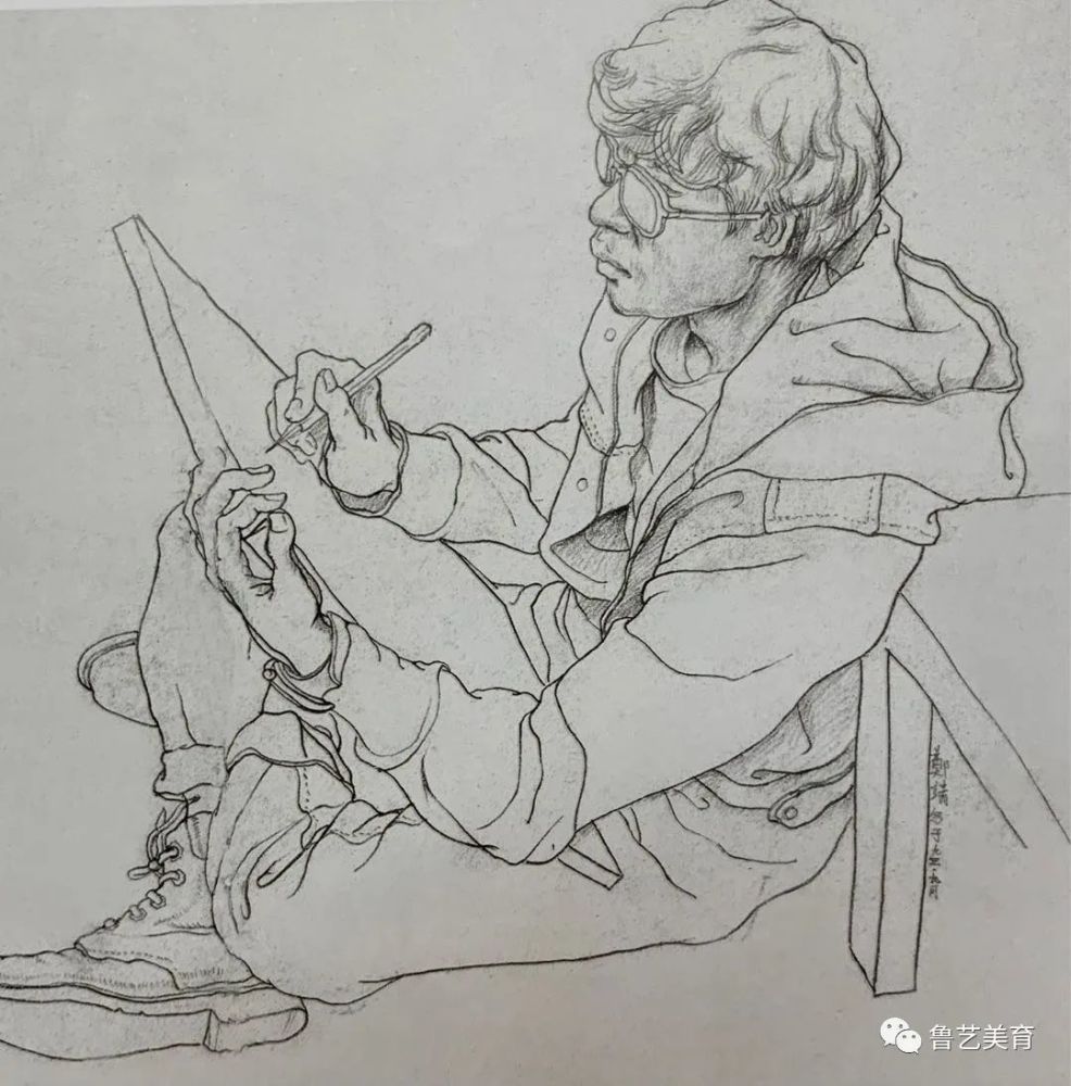 中国美术学院附中速写作品欣赏