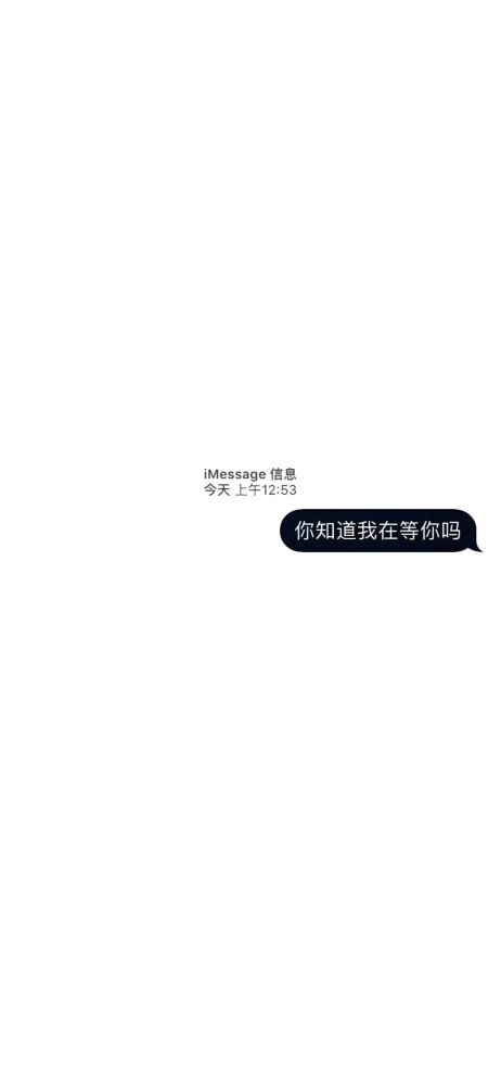 imessage壁纸丨黑白丨送信