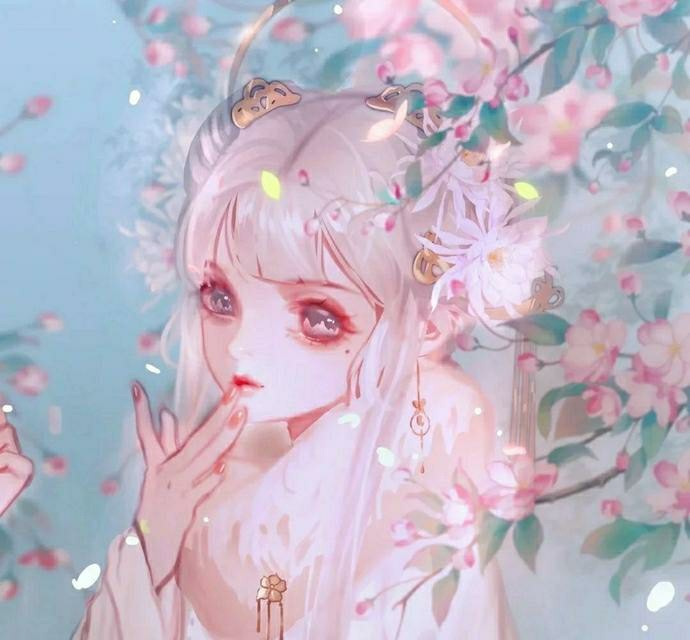 古风闺蜜头像:灼灼桃花,三千繁华,却似人间只有一个她