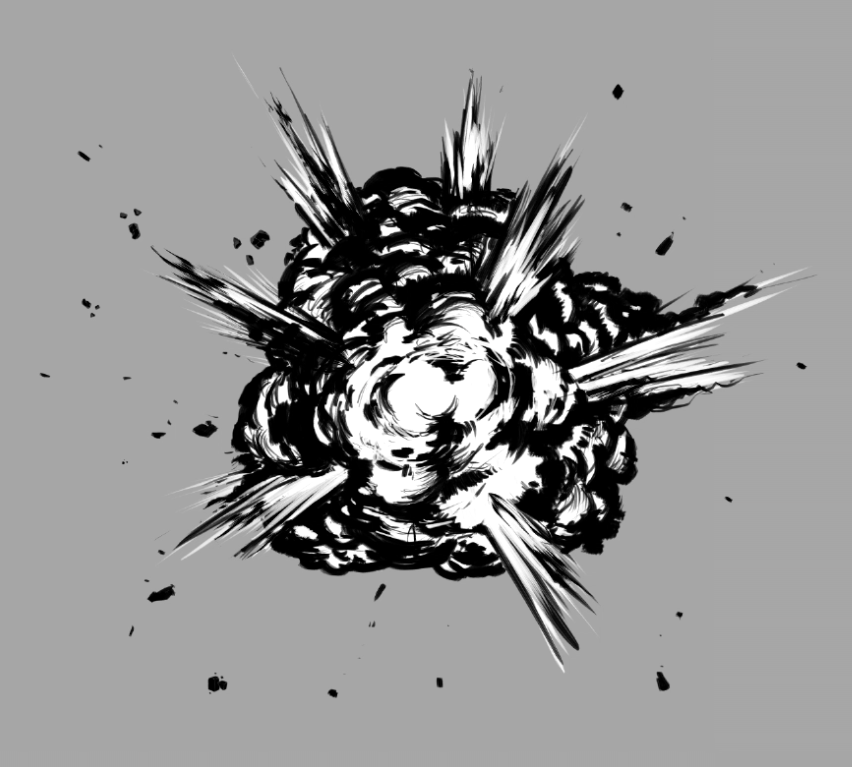 动漫爆炸效果怎么画?教你绘制逼真的爆炸效果画法教程