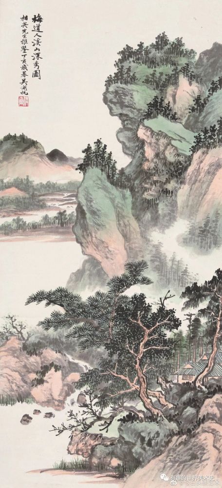 画家吴湖帆山水画