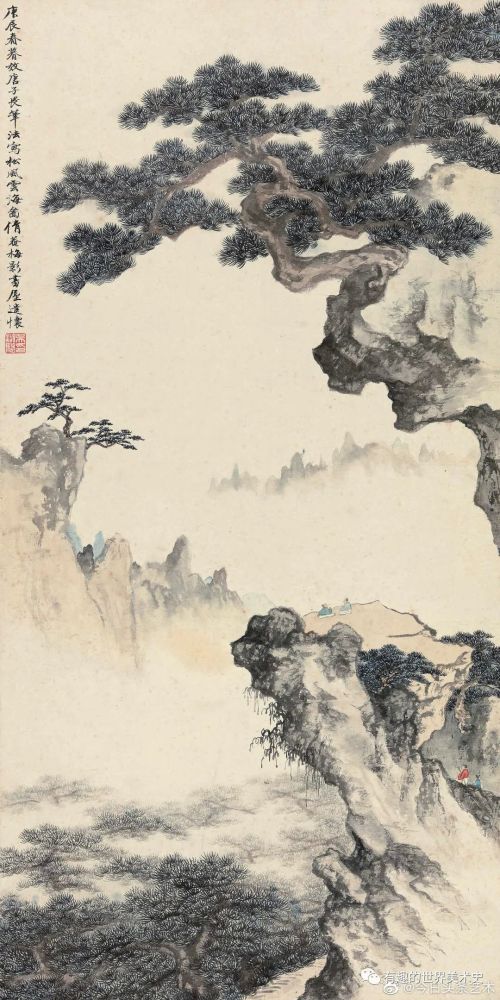 画家吴湖帆山水画