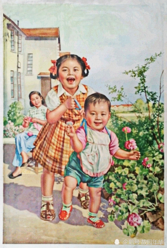 怀旧50年代大师级年画名家的唯美年画,画得真漂亮
