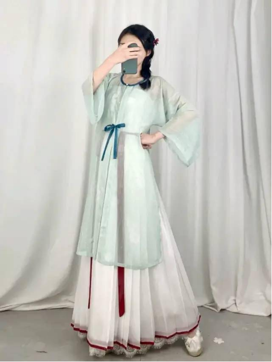 冰饮色系汉服怎么搭_汉服怎么画