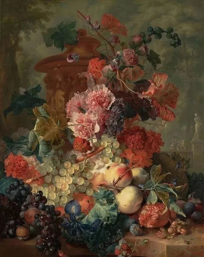 18世纪"花卉画家之翘楚" 荷兰画家jan van huysum